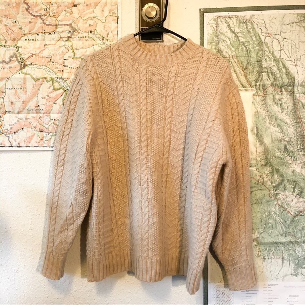 Pendleton Beige Cable Knit Sweater - Picture 3 of 8